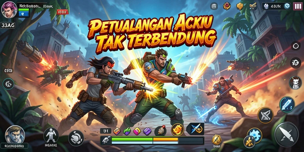 Gameplay 33AG menampilkan pertempuran seru yang penuh aksi.