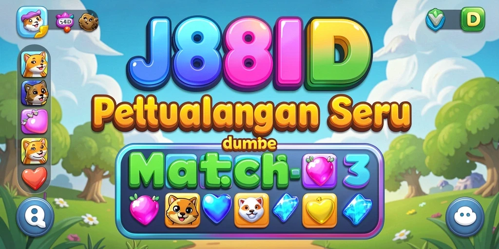 Tangkapan layar gameplay 88ID yang menampilkan aksi Match-3 yang mengasyikkan.