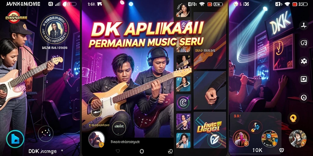 Tampilan gameplay seru dengan koleksi lagu menarik di DKK.