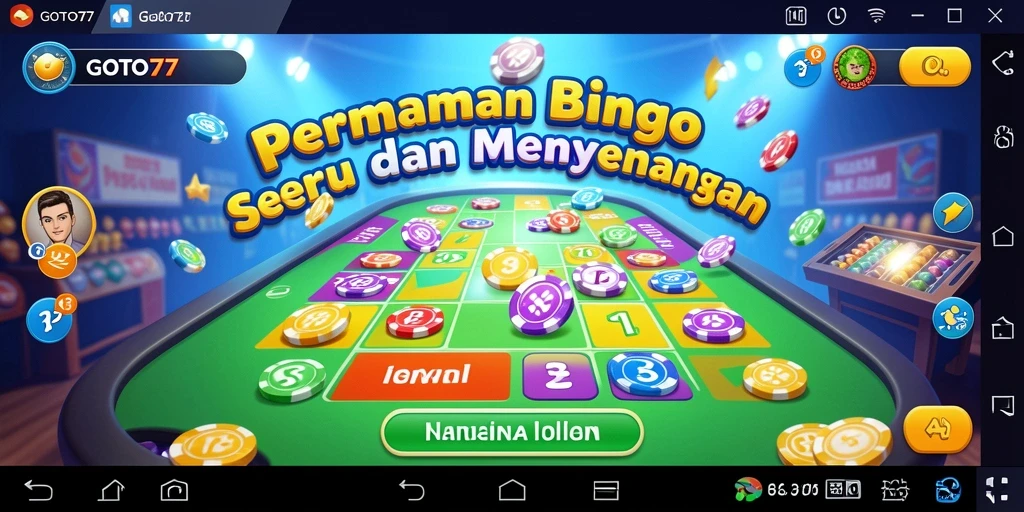 Screenshot utama GOTO77 menampilkan gameplay menarik Bingo.