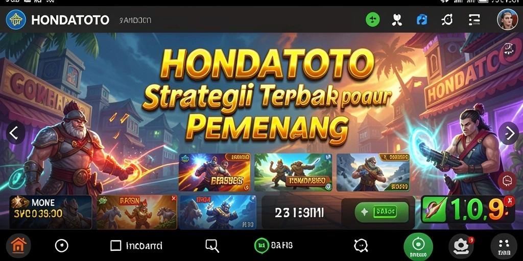 Tampilan menarik dari pertempuran strategis HONDATOTO.