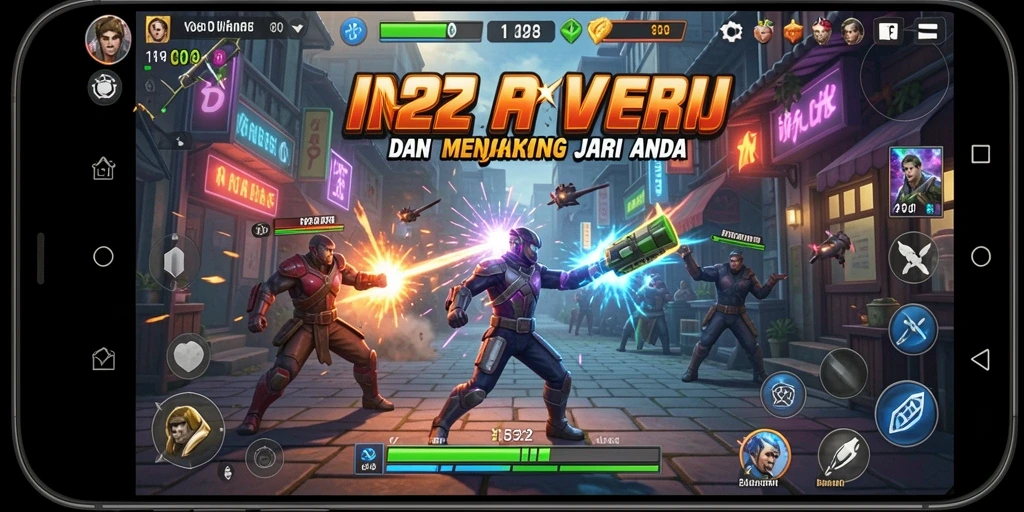 Tampilan aksi seru dari gameplay IN22 yang mendebarkan.