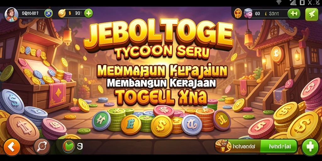 Tampilan gameplay seru dalam JEBOLTOGEL saat membangun kerajaan togel.