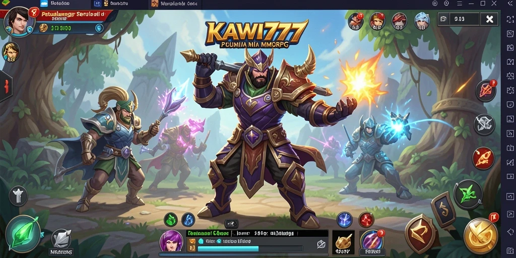 Gameplay KAWI777 yang penuh aksi di dunia MMORPG.