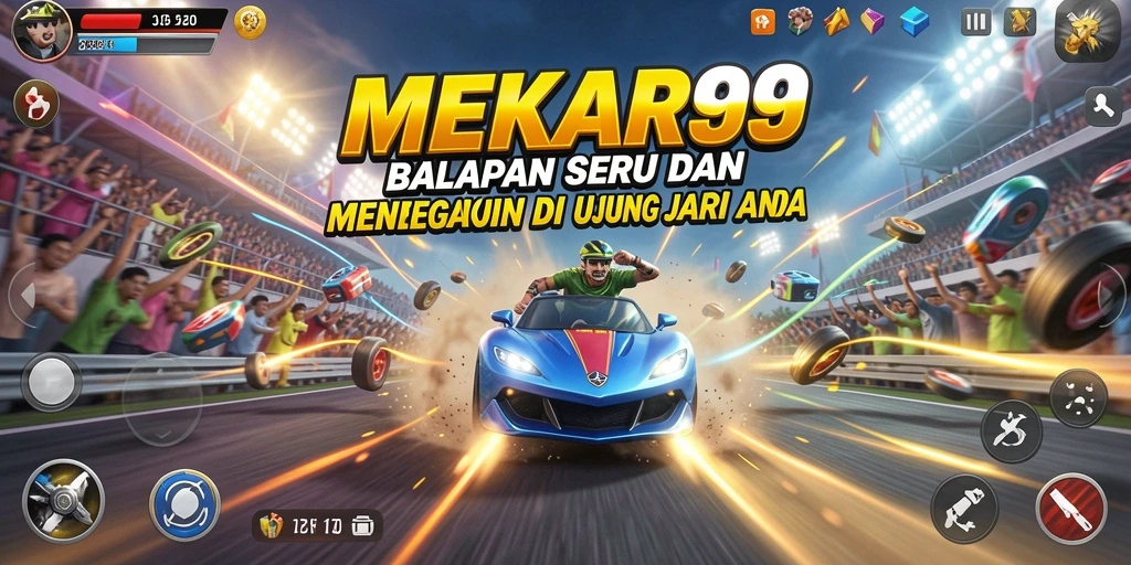 Gameplay Racing yang menantang dan mendebarkan di MEKAR99.