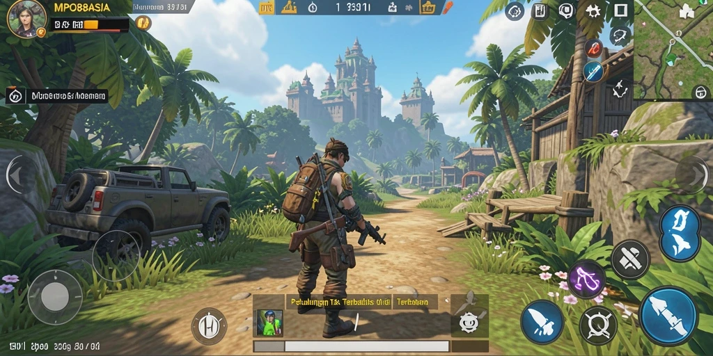 Screenshot utama MPO88ASIA menampilkan pemain menjelajahi dunia terbuka.