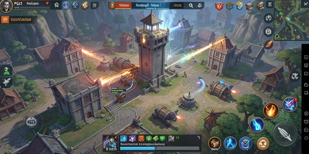 Tampilan gameplay PG11 yang menarik dalam aksi Tower Defense.