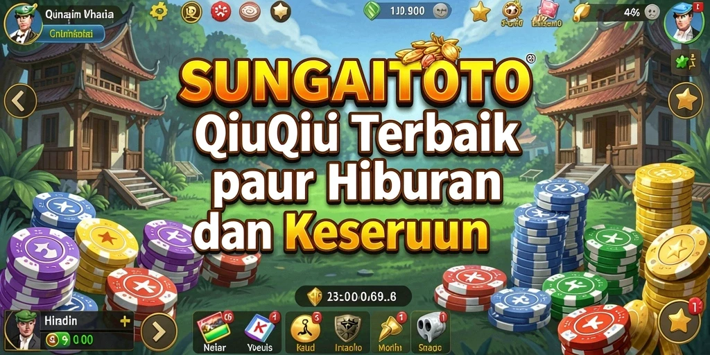 Tampilan gameplay SUNGAITOTO dengan keseruan QiuQiu.