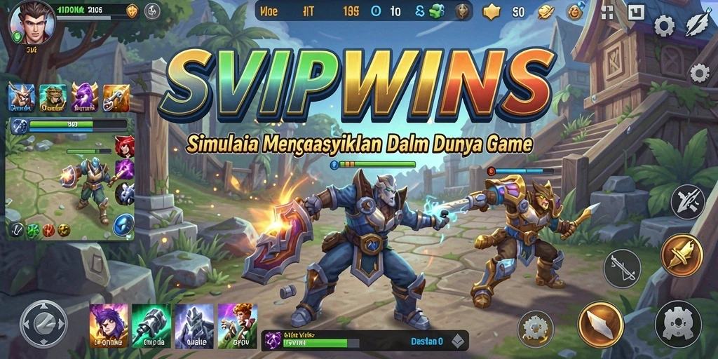 Tangkapan layar dari gameplay <strong>SVIPWINS</strong> yang menunjukkan misi seru dan interaksi pemain.