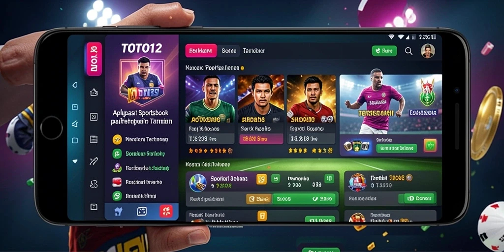 Screenshot TOTO12 menampilkan antarmuka taruhan olahraga yang menarik.