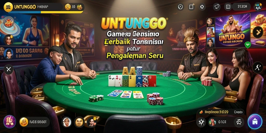 Tampilan menarik gameplay Live Casino UNTUNGGO yang menegangkan.