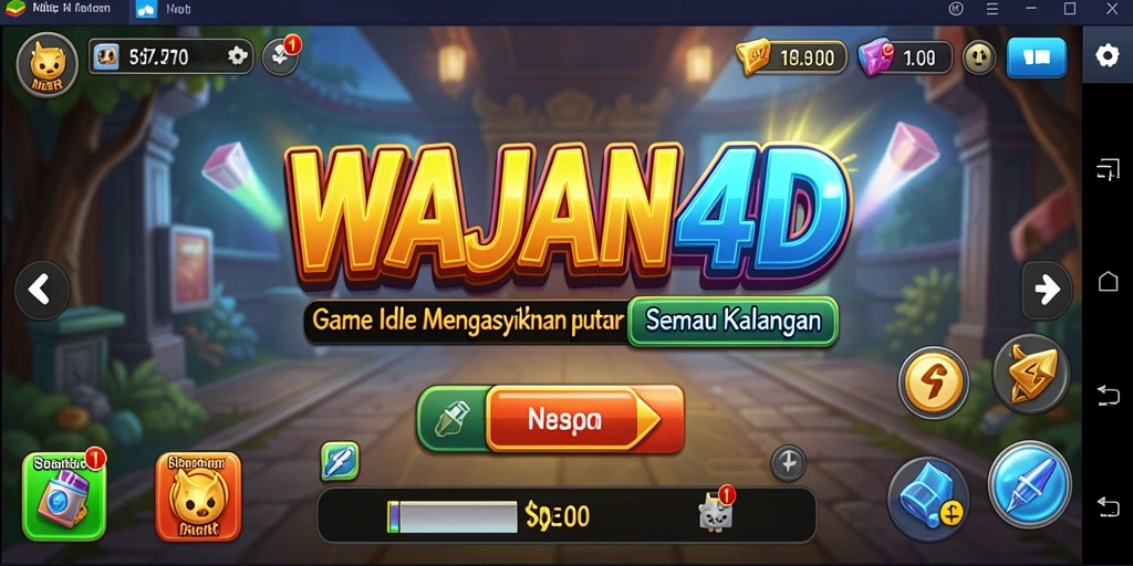 Gameplay seru WAJAN4D yang menawarkan pengalaman Idle mengasyikkan.