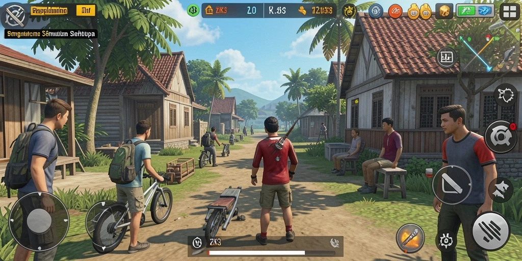 Tampilan gameplay ZK3 yang menarik dan interaktif.